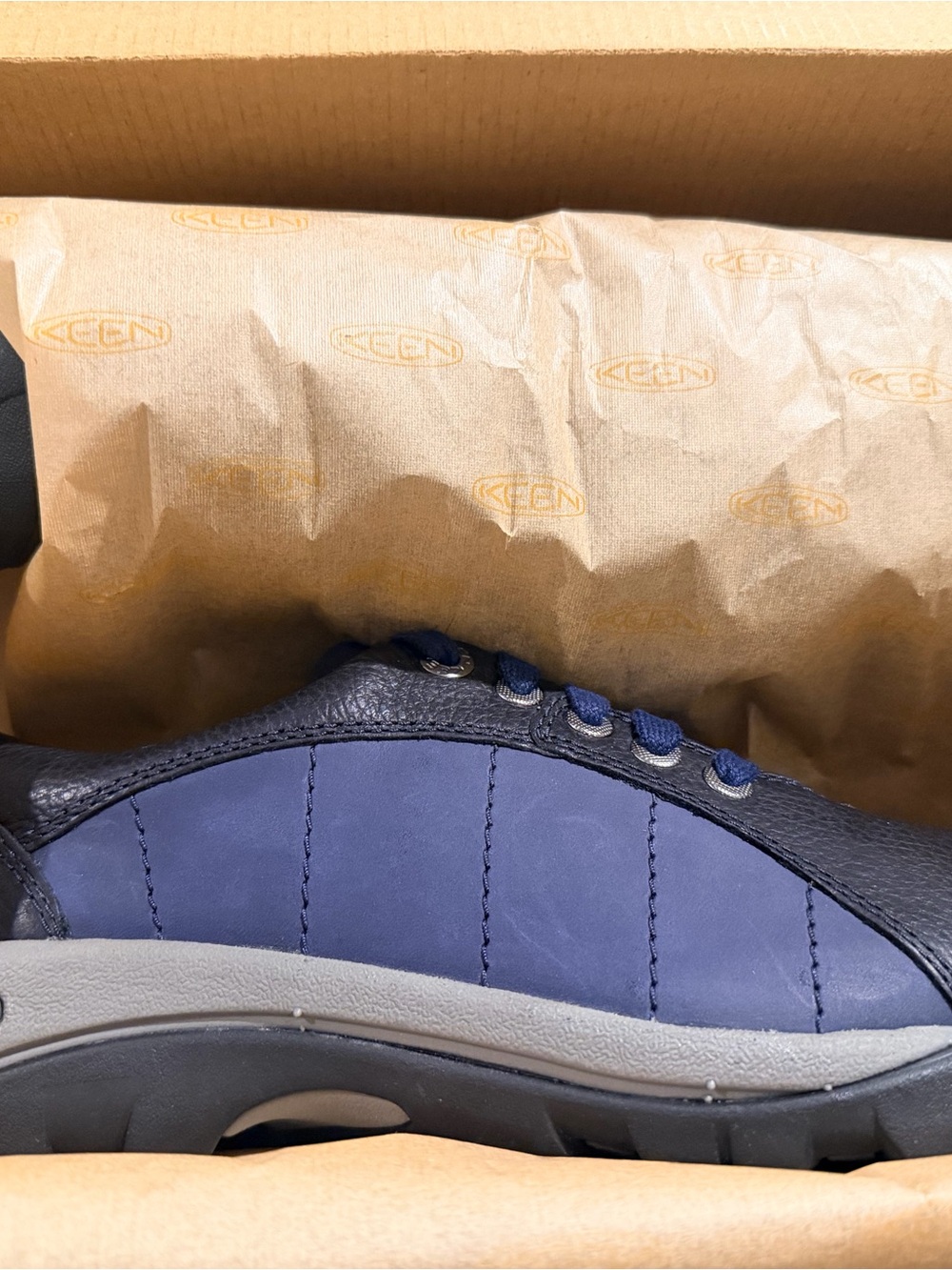Keen Women's Navy and Black Casual Lace-Up Sneaker